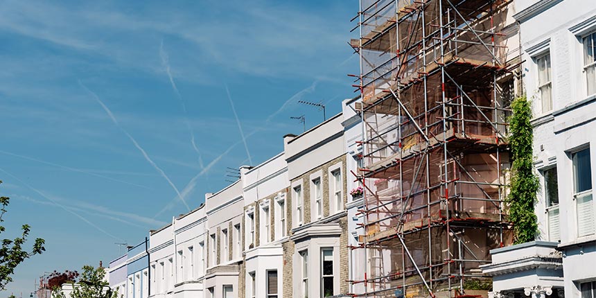 Listed building scaffolding 